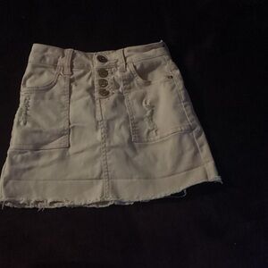 Justice Cream Button-Up Skort